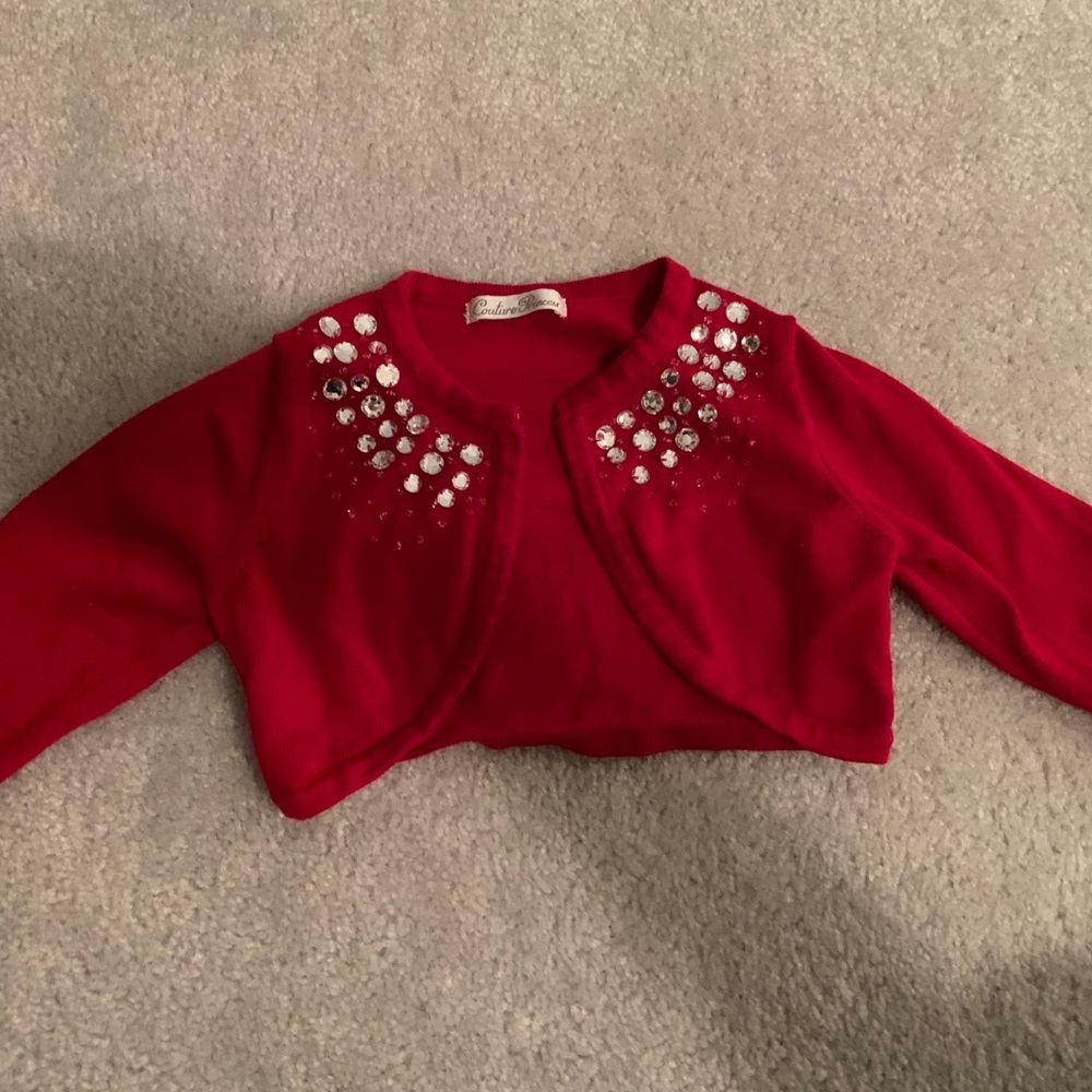 Red gem girls sweater !